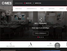 Tablet Screenshot of cimesconstrutora.com.br
